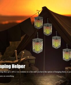 EOYIZW Solar Lantern Lights Outdoor Garden Decor, Upgraded 99LEDs Dancing Flickering Solar Hanging Flame Lights- IP65 Waterproof Tabletop Lamp Lanterns for Decor Garden Patio Path Deck Yard 1Pack 18 61qIzouwqYL