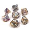 Polyhedral 7-Die Festive Dice Set - Carousel with White Numbers CHX-27440 25 61qKj sYQJL