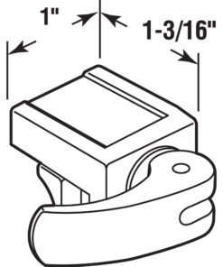 Alternative view of Prime-Line U 9809 Sliding Window Lock for Vinyl Windows – Easy Installation to Keep Windows Securely Closed – Diecast Construction, White (2 Pack) 1/2 in.