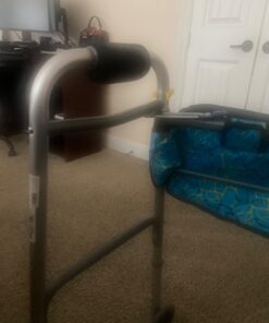 Vive Walker Handle Cushions - Padded Hand Covers - Soft Cushion Padding Medical for Folding Rolling Wheelchair, Rollator Handle, Senior, Elderly Grippers - Crutch Handle Pad Grips - Mobility Aid Black 47 61qO5AOrl9L
