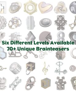 BePuzzled | Enigma Hanayama Metal Brainteaser Puzzle Mensa Rated Level 6, for Ages 12 and Up 13 61qPNdcGjnL 1