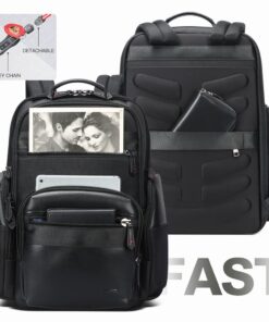 BOPai 30L Travel Backpack for Men Business Laptop Backpack 15.6 inch Computer bagpack with USB Charging Water-Resistant Rucksack Black Black2 18 61qPdtnTIdL