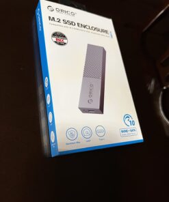 ORICO M.2 NVMe SSD Enclosure, USB 3.1 Gen 2 (10 Gbps) to NVMe PCI-E M.2 SSD Case Support UASP for NVMe SSD Size 2230/2242/2260/2280(up to 4TB) (M.2 NVMe) 80 61qPydlEPDL