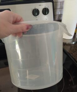 Rubbermaid Commercial Products Round Storage Containers, 6-Quart/.25-Gallon, Clear, High Temperature Range Food Organization for Wet/Dry Food in Kitchen/Restaurants/Cafeteria 1 11 61qRd qUbkL