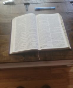 KJV Holy Bible, Giant Print Full-size Faux Leather Red Letter Edition - Thumb Index & Ribbon Marker, King James Version, Purple Floral Leather Bound 34 61qS9yBUhL