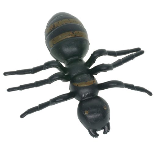 Cooplay 20pcs Fake Big Ant GiantAnts Queen Black Plastic Mock Reptile Insects Joke Toys Prank Scary Trick Tricky Brains for Halloween Party