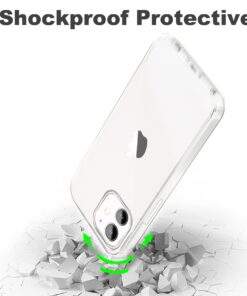 JJGoo Compatible with iPhone 12 Case & 12 Pro Case Clear Soft Transparent Shockproof Protective Slim Thin Bumper Phone Cover for 12 and 12 Pro - 6.1 inch 19 61qWga rMlL