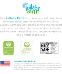 Lullaby Earth Baby Crib Mattress - Lightweight Infant & Toddler Mattress - Waterproof Baby Bed Mattress for Crib - Non-Toxic Mattress for Baby and Toddler Bed - 52" x 28” 12 61qZenC5mbL