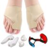 Flyen Bunion Corrector for Women and Men Bunion Pain Relief Protector Sleeves Kit - Relief Pain in Hallux Valgus, Big Toe Spacer Separators Brace Straighteners Splint 1 53 61qa384vZqL