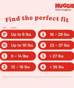 Huggies Size 1 Diapers, Little Snugglers Newborn Diapers, Size 1 (8-14 lbs), 198 Count 41 61qaLlIpdAL