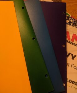 JAM PAPER Heavy Duty Plastic 3 Hole Punch Pocket Folders - Extra Tough School Folders - Assorted Primary Colors - 6/Pack 19 61qaYh95XL