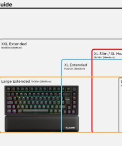 Glorious Large Gaming Mouse Mat/Pad - Stitched Edges, Black Cloth Mousepad | 11x13 (G-L) 12 61qbxG3hPtL 1