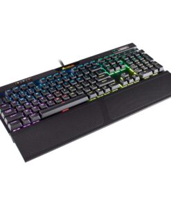Corsair K70 RGB MK.2 Mechanical Gaming Keyboard - USB Passthrough & Media Controls - Linear & Quiet - Cherry MX Red - RGB LED Backlit (CH-9109010-NA) MX RED (Linear) Black 29 61qdAQTGy8L