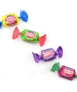 Tootsie Roll Dubble Bubble Holiday Size - 300 Count Resealable Tub of Individually Wrapped Fruit and Bubble Gum - Original, Watermelon, Apple and Grape Flavors - Peanut and Gluten Free, 47.6 Ounce Assorted 300 Count (Pack of 1) 16 61qdFWGRAL