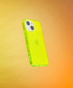 SteepLab Neon Highlighter Case for iPhone 13 Mini (2021, 5.4" Screen) - The Grippy Jelly Case w/Protective Air Pockets (Conspicuous Neon Yellow) Conspicuous Neon Yellow 9 61qdOfQP4TL