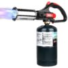 Sondiko Cooking Propane Torch Head Kitchen Torch, Outdoor Campfire Torch with Safety Lock and Adjustable Flame for BBQ Searing Steak, Creme Brulee (Tank Not Included) Large 44 61qdkBC3OL