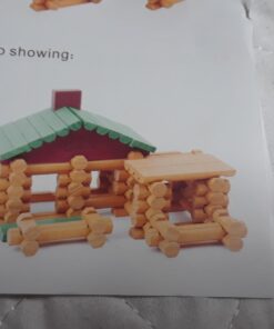 Joqutoys 90 Pcs Wood Building Blocks Toy for Toddlers, Classic Wooden Cabin Log Set Preschool Education Toy, Creative Construction Engineering Educational Toys for 3 4 5 6 Years Boys 22 61qfyaFi6AL