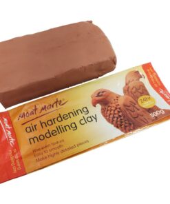 Mont Marte Terracotta Color Air Hardening Modeling Clay 500g (1.1lb). Terracotta Color Air Dry Clay with Drying Time of Approximately 24 Hours. Suitable for Sculptors and Modelers of All Skill Levels. 1.1lb Terra 13 61qgHoOgyxL