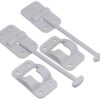 Hamilton Bowes 2 Pack: RV T-Style Door Holder Catch 6" for Latch Holder Camper Trailer Cargo Hatch White 6" Arm Length 5 61qgYQKgRVL