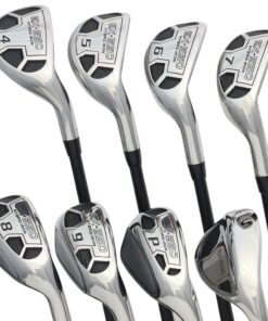Men’s Powerbilt Golf EX-550 Hybrid Iron Set, which Includes: #4, 5, 6, 7, 8, 9, PW +SW Senior Flex Right Handed New Utility “A” Flex Club 14 61qh0RsijML