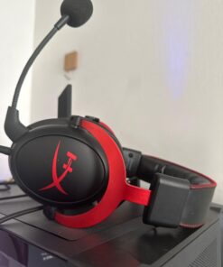 HyperX Cloud II - Gaming Headset, 7.1 Surround Sound, Memory Foam Ear Pads, Durable Aluminum Frame, Detachable Microphone, Works with PC, PS5, PS4, Xbox Series X|S, Xbox One – Red Wired 31 61qiBaLrhwL