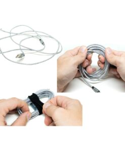 Reusable Cable Ties 1/2" x 4" for Cable Management and Organizing Cords - 30 Pack (Black) Black 1/2" X 4" 15 61qk58vsCKL