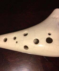OcarinaWind® 12 Hole White Ocarina Exquisite Craft of Ice-crack Alto C Version Music Instrument Gift Idea 42 61qmC0 1yBL