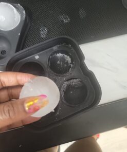 Housewares Solutions Froz Ice Ball Maker – Novelty Food-Grade Silicone Ice Mold Tray With 4 X 4.5cm Ball Capacity 55 61qmPDXUb1L