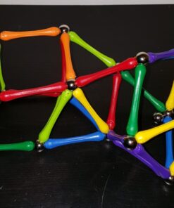 Goobi 70 Piece Magnetic Building Sticks Blocks Tiles Toy Magnet 3D Construction Set STEM Educational Toys for 3 4 5 6 7 8 Year Old Kids Boys Girls Adults with Storage Box and Instruction Guide 28 61qop58mBhL