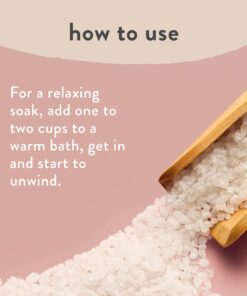 The Honest Company Honest Mama Me Moment Soaking Salts | Calming, Mineral-rich Dead Sea Salt Soak | 2 lbs 15 61qozL6T9L