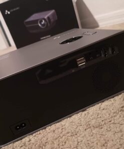 Projector with WiFi and Bluetooth, ASAKUKI Native 1080P 4K Support 450 ANSI Outdoor Movie Proyector, Indoor Home Theater w/ Portable Bag, Compatible w/ Sticks/Phone/iphone/Laptop 59 61qpjwVlZBL