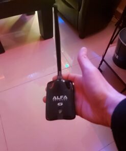 Alfa AWUS036NHA - Wireless B/G/N USB Adaptor - 802.11n - 150Mbps - 2.4 GHz - 5dBi Antenna - Long Range - Atheros Chipset - Windows XP/Vista 64-Bit /128-Bit Windows 7 Compatible 21 61qqh3tR9L