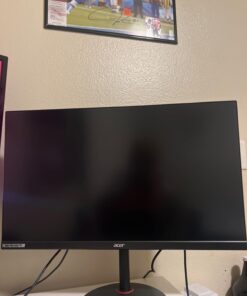 Acer Nitro 27" WQHD 2560 x 1440 PC Gaming IPS Monitor | AMD FreeSync Premium Up to 180Hz Refresh 0.5ms DCI-P3 95% 1 Display Port 1.2 & 2 HDMI 2.0 XV271U M3bmiiprx,Black 27-inch 180Hz 51 61qriVGoZGL