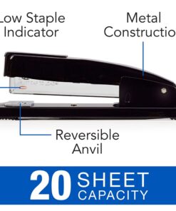 Swingline Commercial Stapler, 20 Sheet Capacity, Jam Free, Metal, Black (44401) Pack of 1 18 61qs7FVtvGL