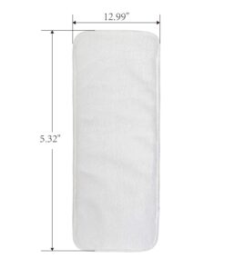 Alternative view of ALVABABY 12pcs Microfiber Inserts,Soft Cloth Diaper Liner,3-Layer Absorbent Inserts,Reusable Rayon Liners for Baby Cloth Diapers 12T 01 Microfiber Inserts