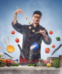 WACOOL Ceramic Knife Set 3-Piece (Includes 6-inch Chef's Knife, 5-inch Utility Knife and 4-inch Fruit Paring Knife), with 3 Knife Sheaths for Each Blade (Black Blade) Black Hand 24 61quaWj0kAL