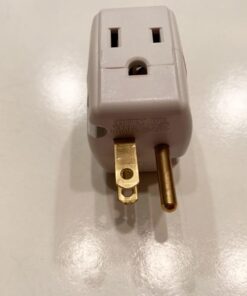 GE 3-Outlet Extender, Grounded Wall Tap, Adapter Spaced, 3-Prong, Multiple Plug, Power Splitter, Cruise Essentials, Use for Home Office School Dorm, UL Listed, White, 58368 1 Pack 3 Outlet | 3-Prong Cube 54 61quo3AO76L