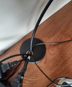 5 Pack Rok Hardware 3" (76mm) Black Round Computer Desk Table Port Wire Cable Cord Organizer Hole Cover Grommet, ROKRG3BLK 3" 5 31 61quzNMNJNL