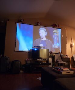 GooDee Projector 4K With WiFi And Bluetooth Supported, FHD 1080P Mini Projector For Outdoor Moives, 5G Video Projector For Home Theater Dolby Audio Zoom Portable Projector TV Stick PPT (YG600 Plus) Titanium Grey 53 61qvhgAJ9L