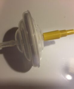 Maymom Flange Adapter Compatible with Spectra S1, Spectra S2; Connects Maymom Breastshield/Maymom Bottle and Spectra Backflow Protector (Maymom Flange Adapter, Yellow) Yellow_2pc 37 61qw rEL