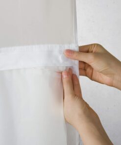 Hookless RBH14BS01 It’s A Snap! PEVA Snap-In Shower Curtain Liner, 70x69 In., Frost Solid White 9 61qwqGJ024L 2