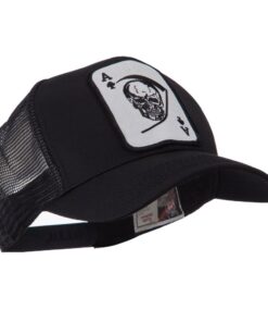 e4Hats.com Skull and Choppers Embroidered Military Patched Mesh Cap One Size Large Skull 8 61qyVL92XmL