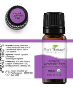 Alternative view of Plant Therapy Organic Lavender Fine 10 mL (1/3 oz) 100% Pure USDA Certified, Undiluted, Therapeutic Grade