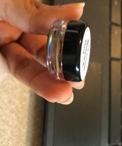 Houseables 3 Gram Jar, 3 ML, Black, 50 Pk, BPA Free, Cosmetic Sample Empty Container, Plastic, Round Pot, Screw Cap Lid, Small Tiny 3g Bottle, for Make Up, Eye Shadow, Nails, Powder, Paint, Jewelry 50 Count 45 61r v4II9L