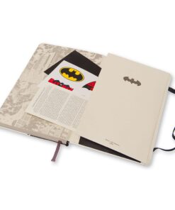 Moleskine Limited Edition Batman Notebook, Hard Cover, Large (5" x 8.25") Ruled/Lined, White, 240 Pages White, Ruled 22 61r1zxG8D3L
