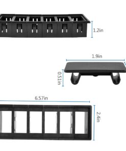 AutoEC Rocker Switch Panel Switch Holder Housing Kit - Black Plastic Pack of 6 23 61r2SCzy99L