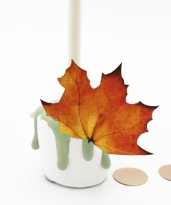 Alternative view of Edible Fall Leaves Assorted Set of 20 - Cake & Cupcake Toppers - edible fall leaves for cake decorating - autumn cake decorating Edible Fall Leaves Assorted