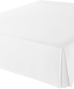 Amazon Basics Lightweight Pleated Bed Skirt, Full, Bright White 22 61r3YI1WThL