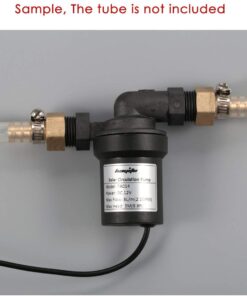 bayite BYT-7A014A DC 12V Solar Hot Water Heater Circulation Pump with DC Power Supply Adapter Low Noise 3M Head 8LPM 2.1GPM 17 61r3ulO5OSL