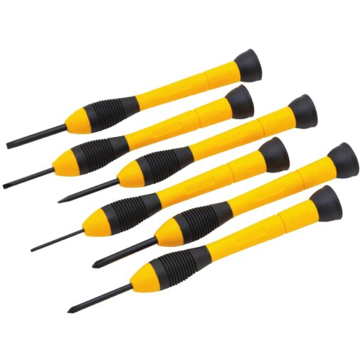 STANLEY Screwdriver Set, Precision, 6-Piece (66-052) , Yellow